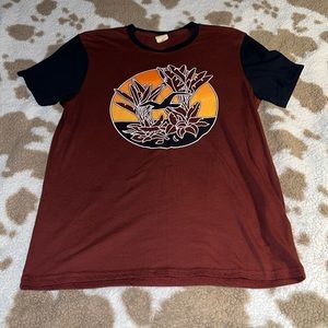 Burgundy, Hollister, tee-shirt, size small